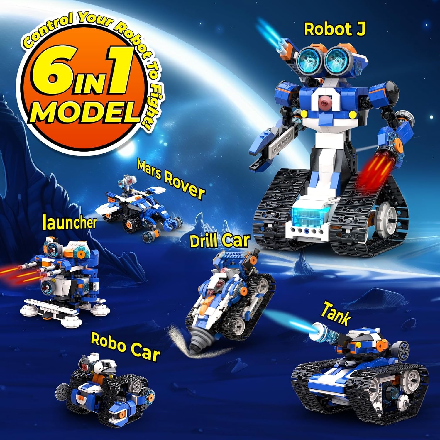 Advanced 6-in-1 Programmable S - Stem Robot Building Kit Coding review and price