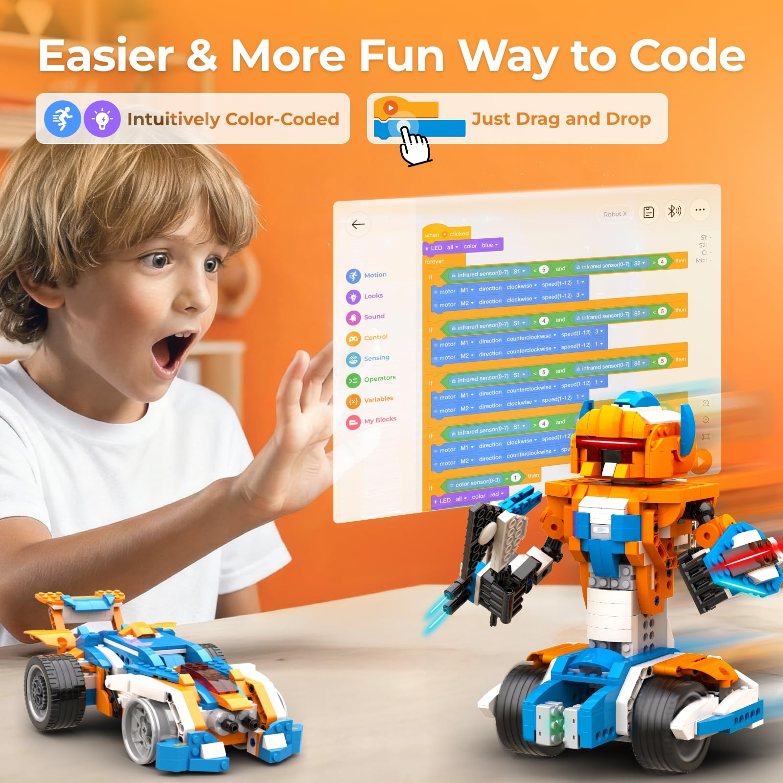 Apitor Robot X Building Kit 12 - Stem Robot Building Kit Coding review and price