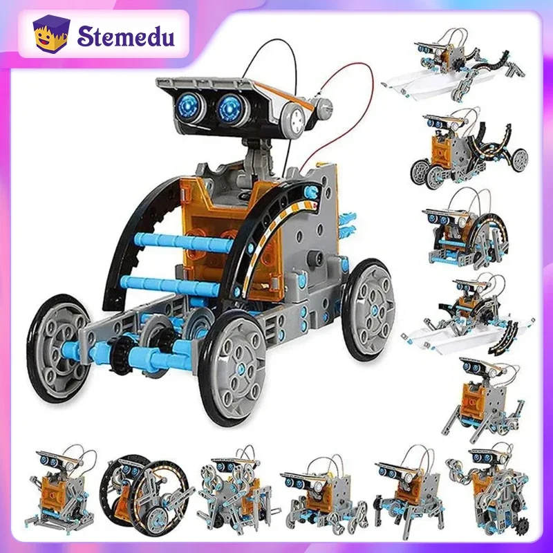 STEM 13 in 1 Solar Powered Rob - Solar Powered Robot Kit 14 In 1 review and price