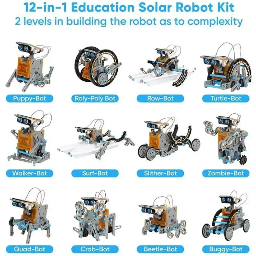 STEM 13 in 1 Solar Powered Rob - Solar Powered Robot Kit 14 In 1 review and price