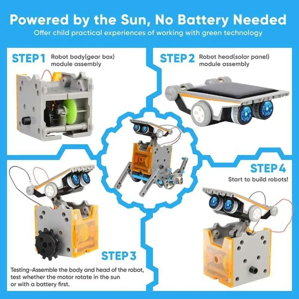 STEM 13 in 1 Solar Powered Rob - Solar Powered Robot Kit 14 In 1 review and price