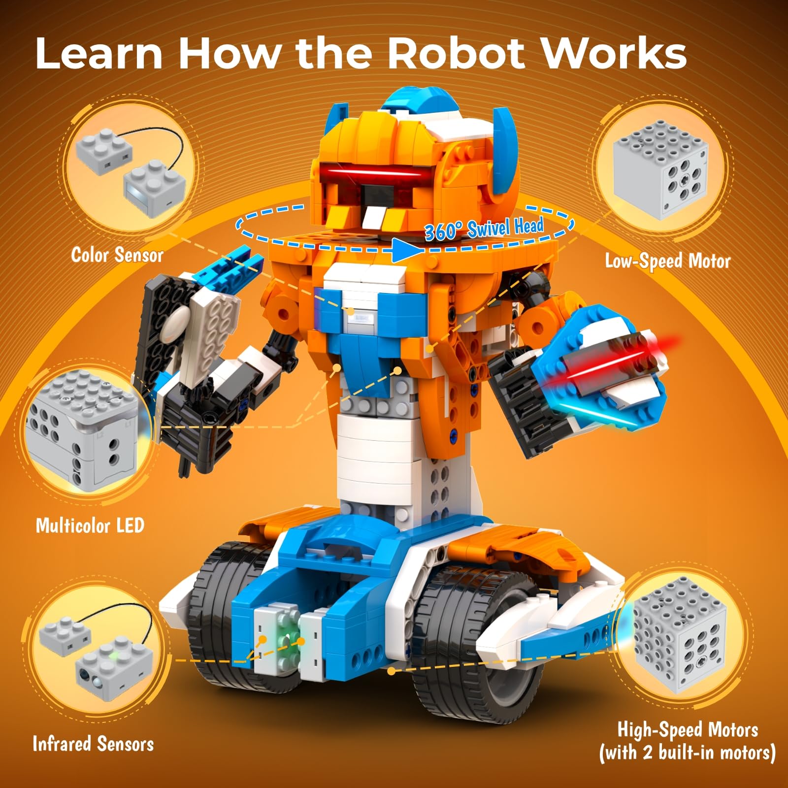 Apitor Robot Building Kit, 12- - Stem Robot Building Kit Coding review and price