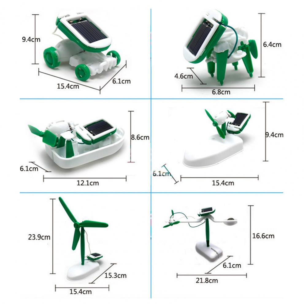 Kids Solar Robot Kit 6-in-1 So - Solar Powered Robot Kit 14 In 1 review and price