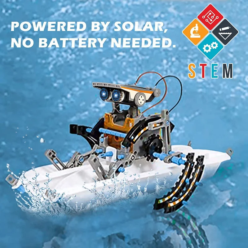 13-in-1 Solar Powered Robot Ki - Solar Powered Robot Kit 14 In 1 review and price