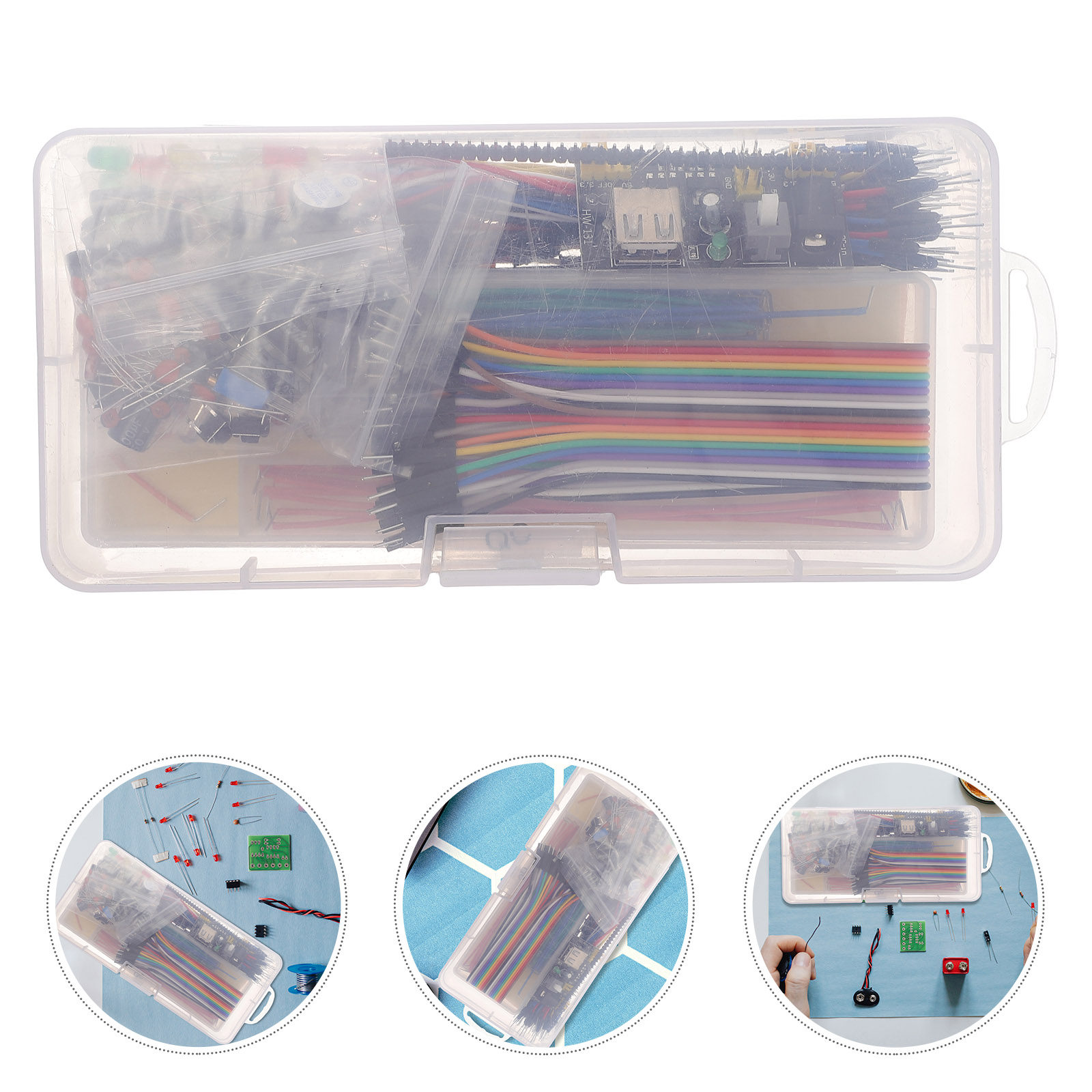 1Set Electronics Component Kit - Breadboard Jumper Wires Power Supply Kit review and price
