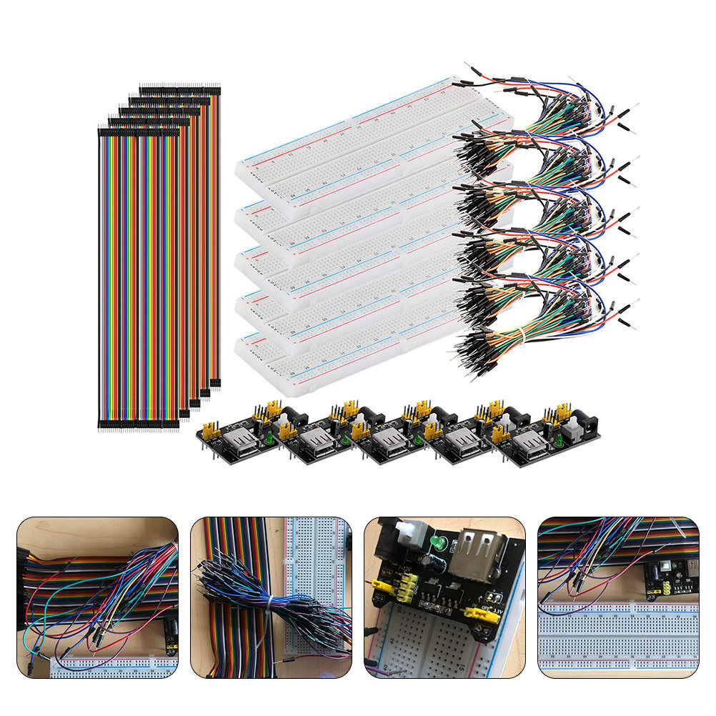 830-Point Breadboard Starter L - Breadboard Jumper Wires Power Supply Kit review and price