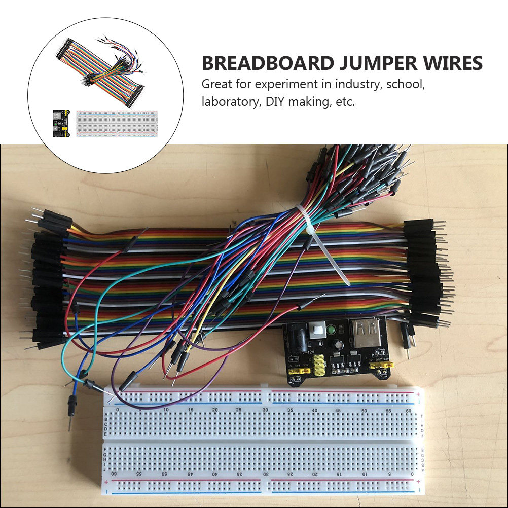 830-Point Breadboard Starter L - Breadboard Jumper Wires Power Supply Kit review and price