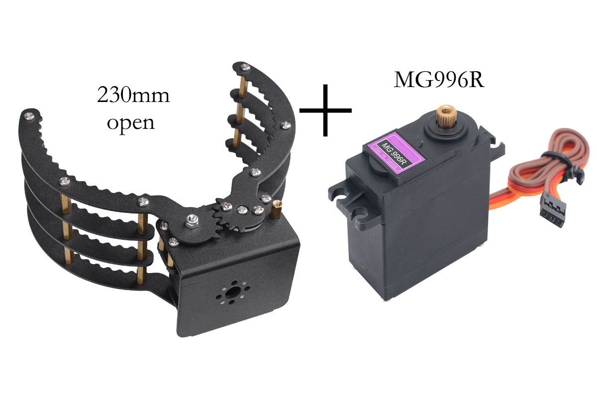 230mm Opening Mechanical Claw  - Programmable Robotic Arm Kit Arduino review and price