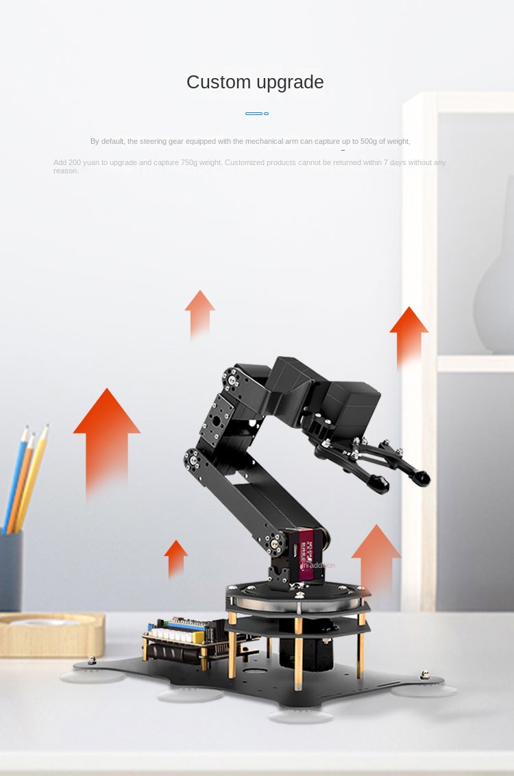 6 DOF Robotic Arm with Metal C - Programmable Robotic Arm Kit Arduino review and price