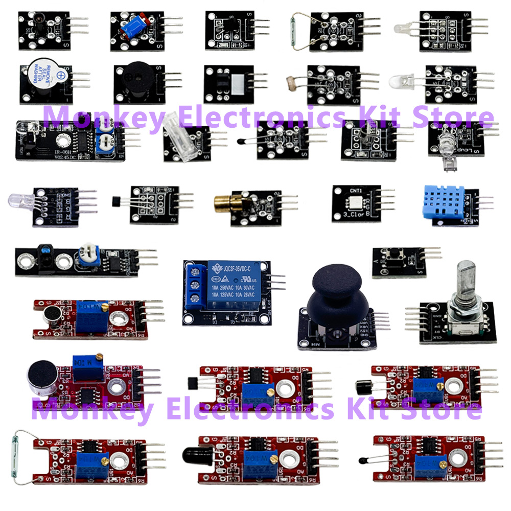 45 Kinds in 1 Sensors Modules  - Arduino Sensor Kit 37 Modules Starter review and price