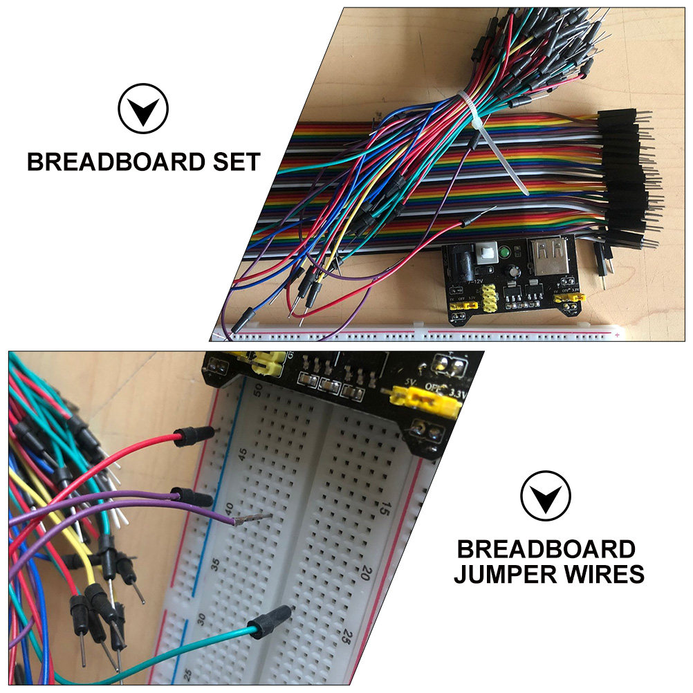 830 Point Breadboard Kit Inclu - Breadboard Jumper Wires Power Supply Kit review and price