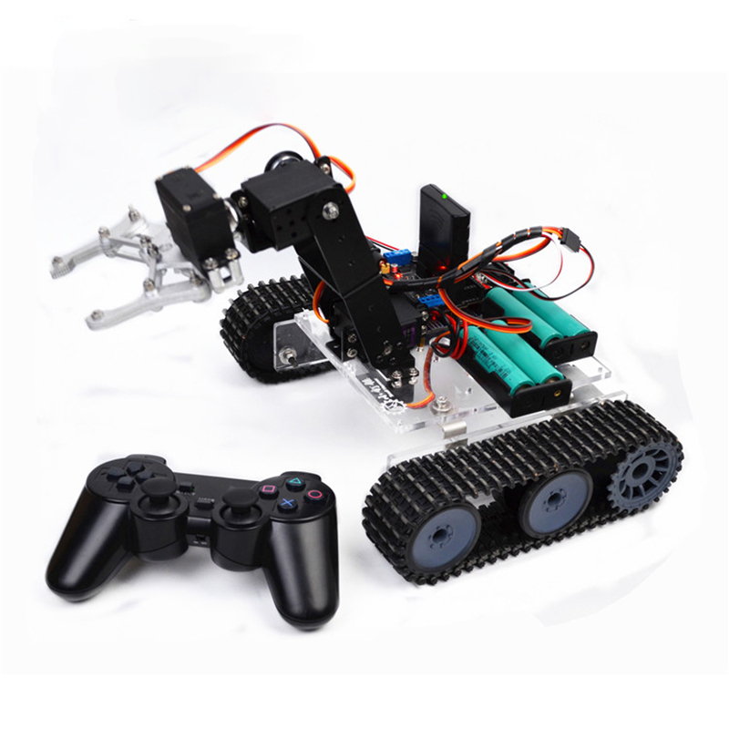 4 Dof Robotic Arm with RC Tank - Programmable Robotic Arm Kit Arduino review and price