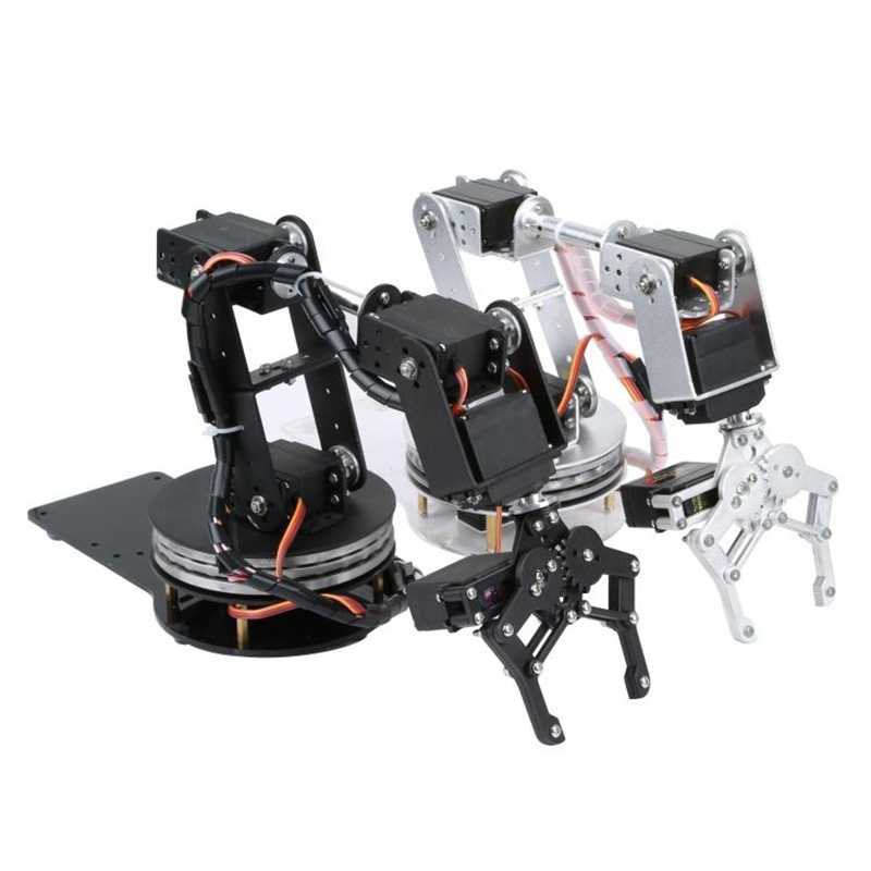 Silver 6 DOF Robotic Arm with  - Programmable Robotic Arm Kit Arduino review and price