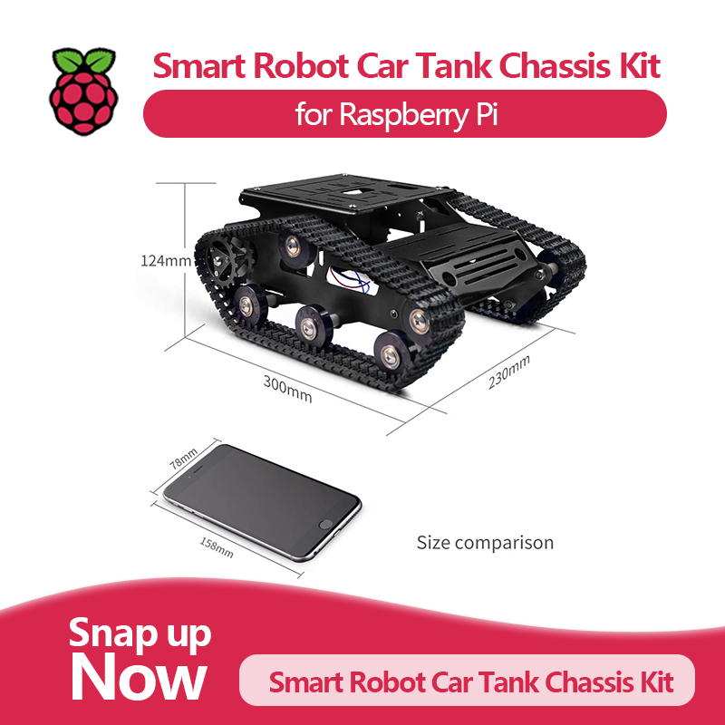 Smart Robot Car Tank Chassis K - Raspberry Pi Robot Platform Tank Chassis review and price