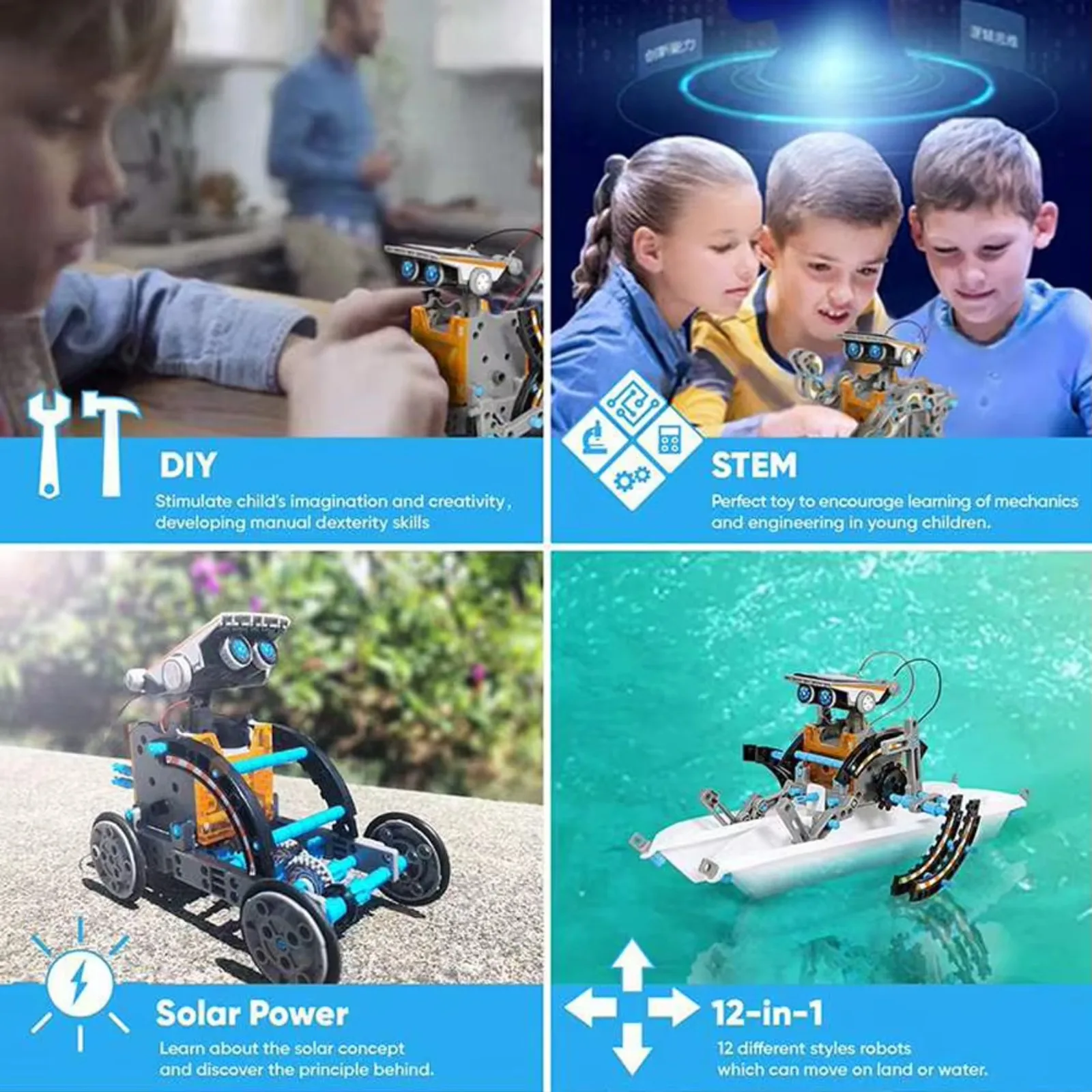 13 in 1 Solar Powered Robot Sc - Solar Powered Robot Kit 14 In 1 review and price