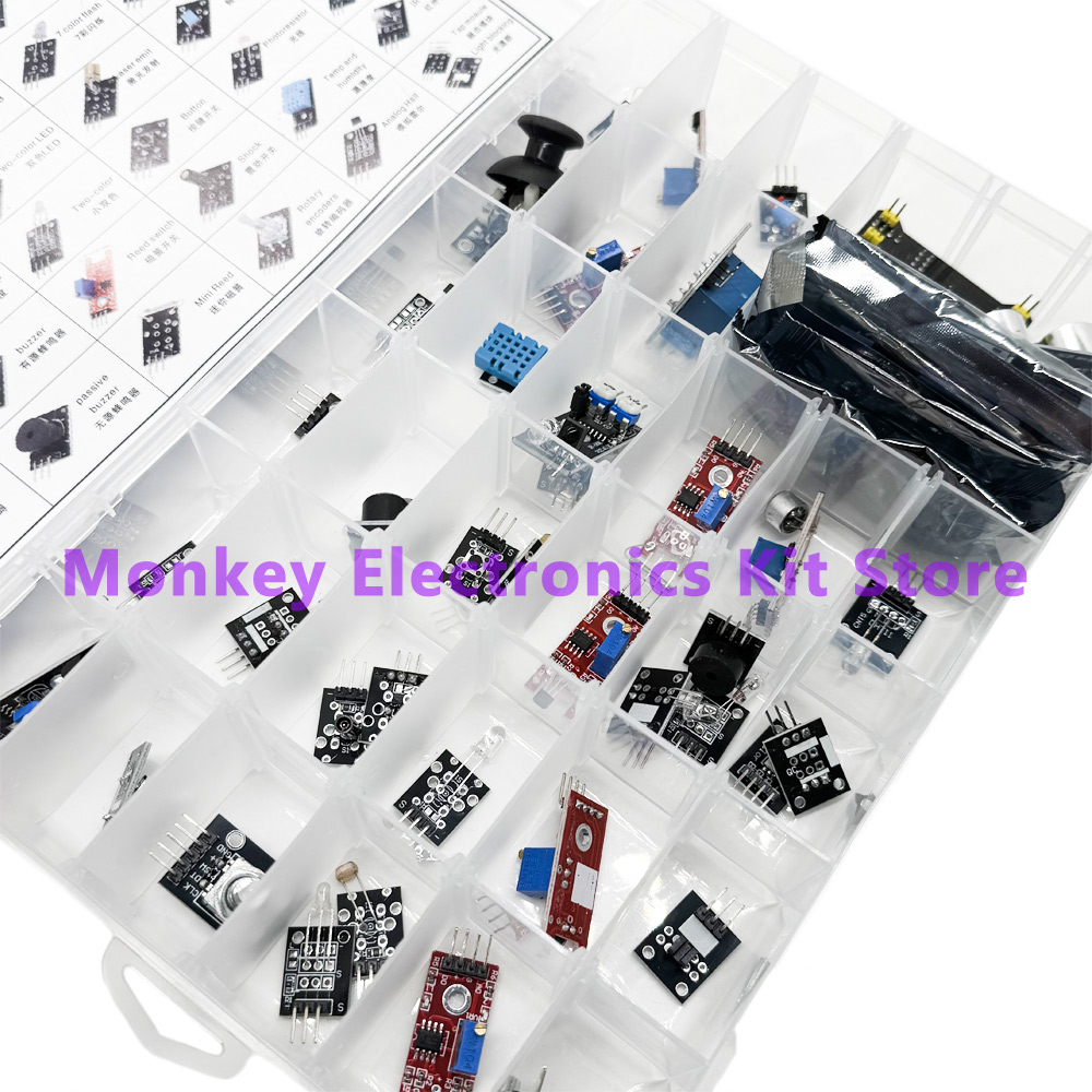 45 in 1 Sensors Modules and  1 - Arduino Sensor Kit 37 Modules Starter review and price