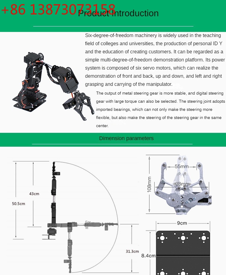 Sliver 6 DOF Robot Metal Alloy - Programmable Robotic Arm Kit Arduino review and price
