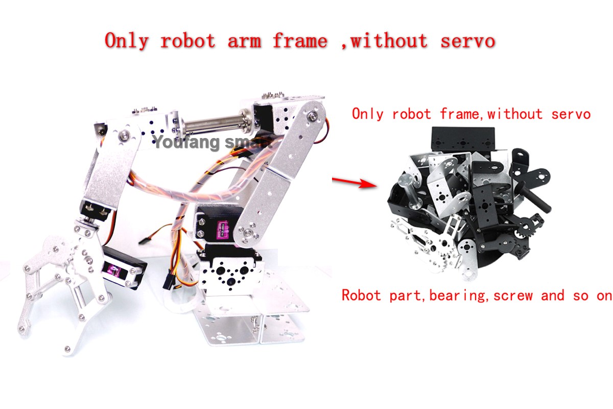 Sliver 6 DOF Robot Metal Alloy - Programmable Robotic Arm Kit Arduino review and price