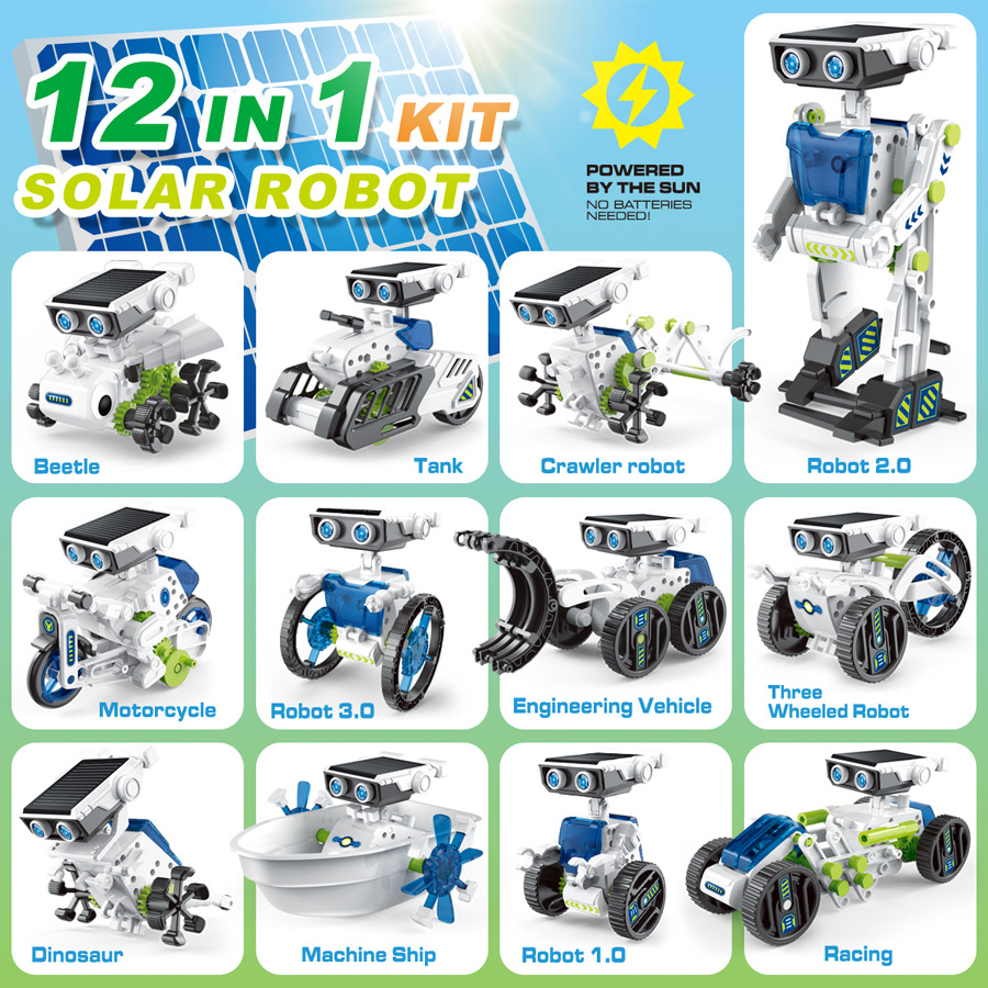 21/14/7 in 1 Science Experimen - Solar Powered Robot Kit 14 In 1 review and price