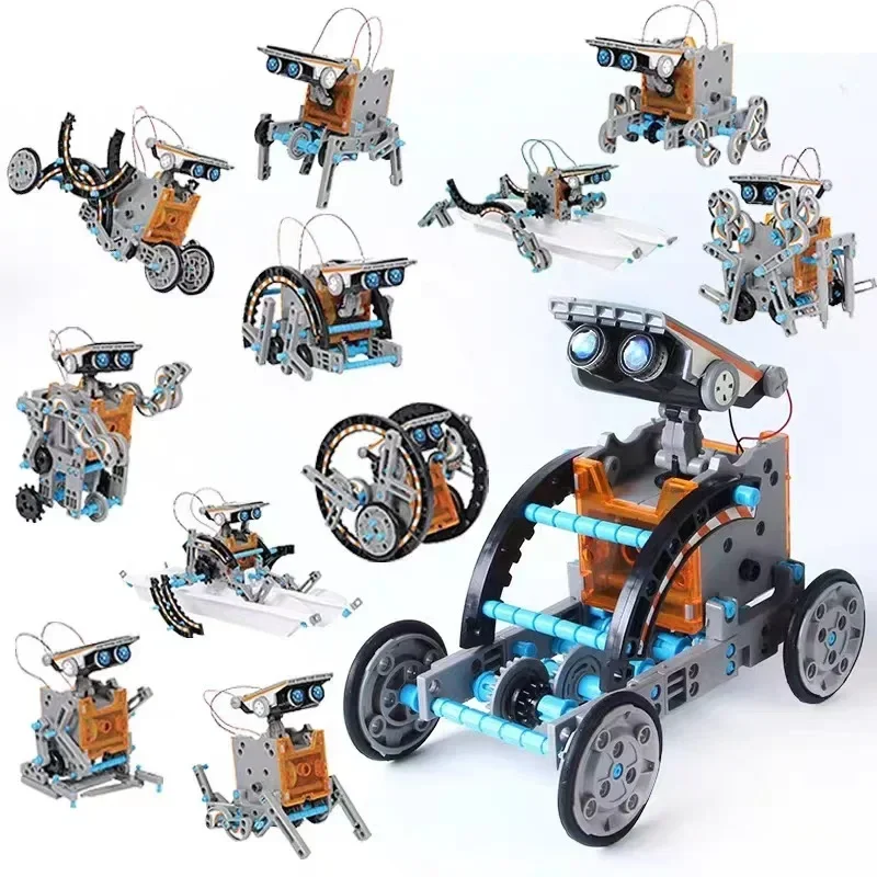 Solar Robot Kits High-Tech Sci - Solar Powered Robot Kit 14 In 1 review and price