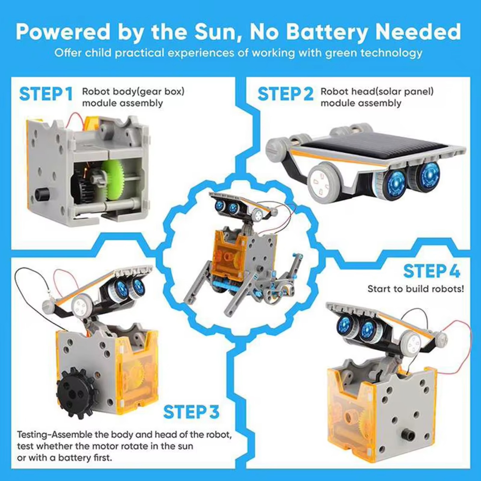 13 in 1 Solar Powered Robot Sc - Solar Powered Robot Kit 14 In 1 review and price