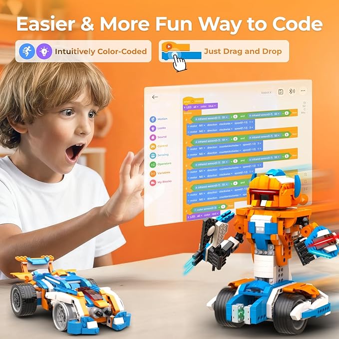 Apitor 12-in-1 STEM Robot Buil - Stem Robot Building Kit Coding review and price